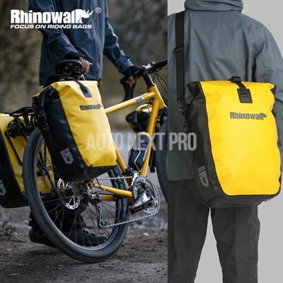 RhinoWeld 自転車 前輪/後輪両用 サイドバッグペアセット 防水 並行輸入品】rhinowalk バイクサイドバッグ 27l 防水クイックリリース