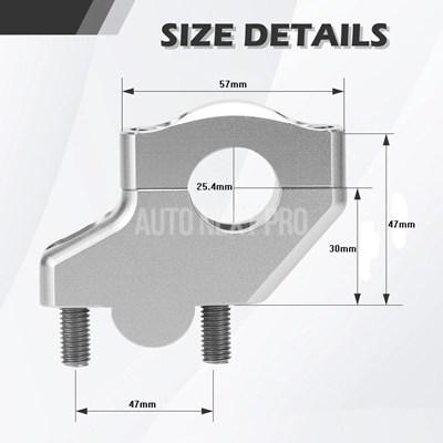 並行輸入品】バイクオフセットハンドルバーライザー スタンダードバー
