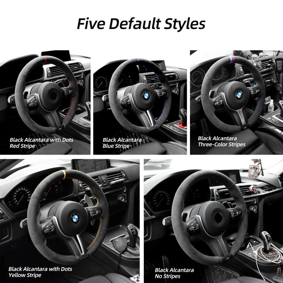 【並行輸入品】BMW用ステアリングホイールカバー モデルf30 f31 f34 f10 f11 f07 f12 f13 x3 x4 x5 x6 f16 f20 f21 m135i 140i x1_3