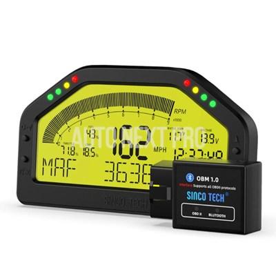 DO903 レースディスプレイ Bluetooth OBD II キット ダッシュボード LCD スクリーン レースダッシュゲージ ...