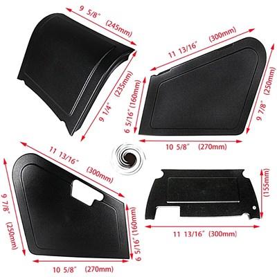 並行輸入品】バイクシート下収納黒プラスチックボディパネルホンダ