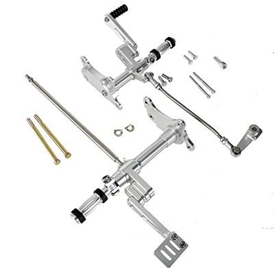 【並行輸入品】ハーレー1991-2003 スポーツスター XL 883 1200モデル用フットペグ付きブラックシャローカットフロントコントロールリンケ_4