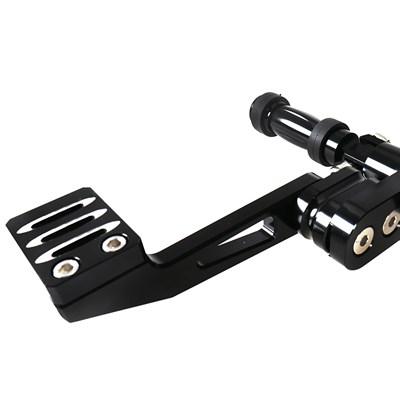 【並行輸入品】ハーレー1991-2003 スポーツスター XL 883 1200モデル用フットペグ付きブラックシャローカットフロントコントロールリンケ_6