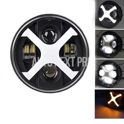 並行輸入品】7 インチラウンド Led ヘッドライト 7 インチバイク X