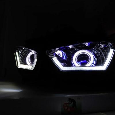 【並行輸入品】自転車ヘッドライト用エンジェルアイ 自転車用ヘッドライトR25 R3 2013 2014 2015 2016 2017の画像