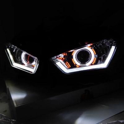 【並行輸入品】自転車ヘッドライト用エンジェルアイ 自転車用ヘッドライトR25 R3 2013 2014 2015 2016 2017の画像
