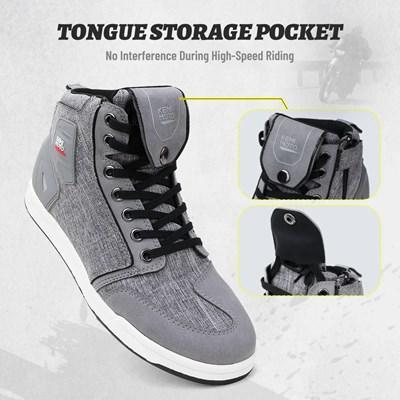 並行輸入品】KEMIMOTO-メンズバイクシューズ 日常ライディングブーツ