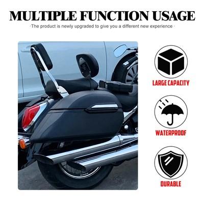 【並行輸入品】バイクスーツケース ヘビーデューティー 取り付けブラケット 防水バッグ ハーレー ホンダ ヤマハ用_5