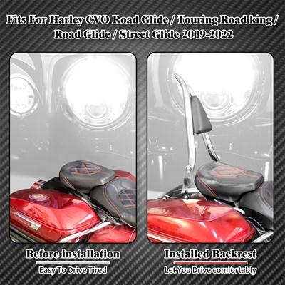 【並行輸入品】バイク21 ''リアラックシーシーバーバックレストハーレーツーリングCVOロードキングFLHR ELECTRA STREET 2009-_2