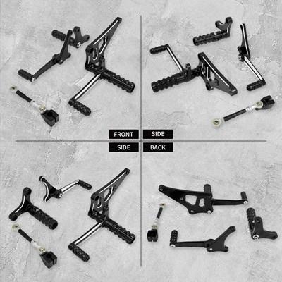 【並行輸入品】リアフットコントロールキット ペダル ハンドル付きフットレスト ハーレースポーツスターXL 883 1200 2014-2023_5