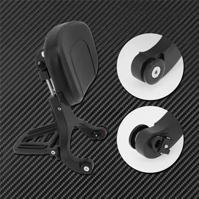 【並行輸入品】バイク用調節可能多目的助手席バックレスト ハーレー ツーリング 電気 グライドロー ローライダー ソフテイル スリフト用