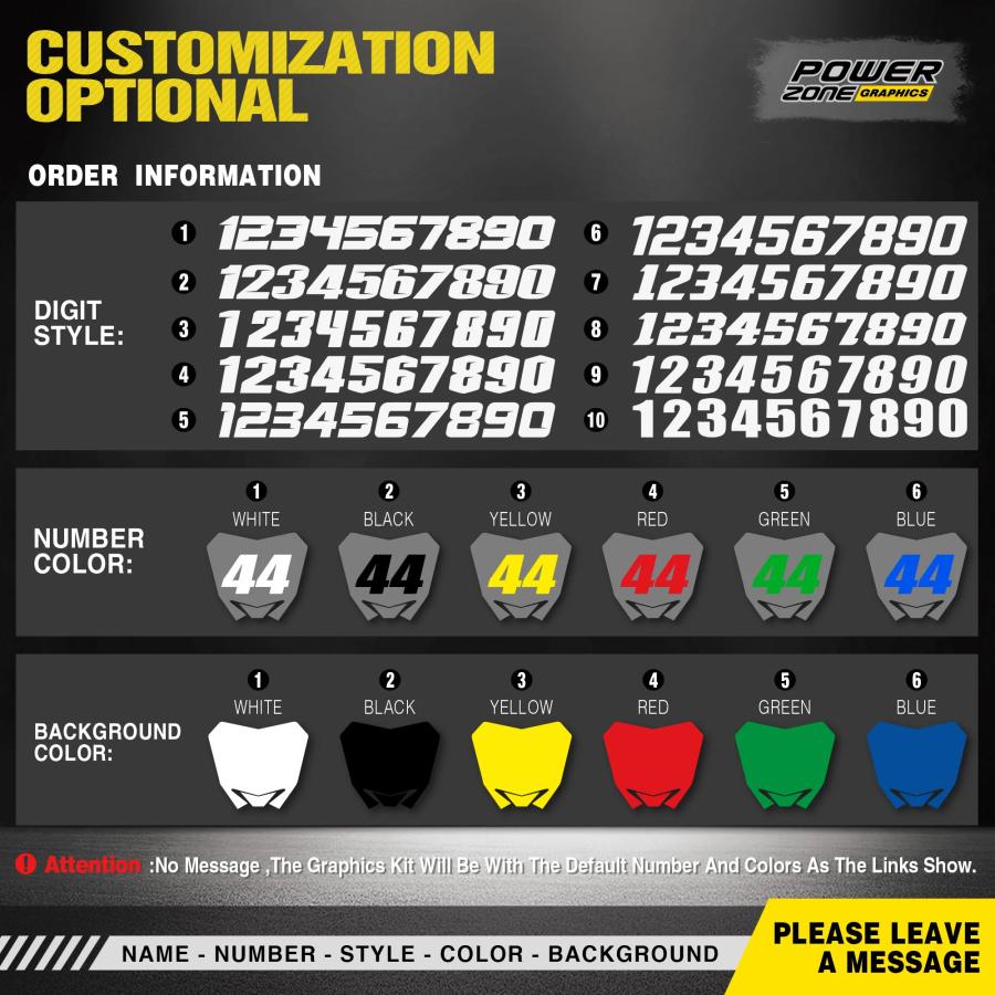 並行輸入品】PowerZone フルグラフィック背景デカールステッカーキット
