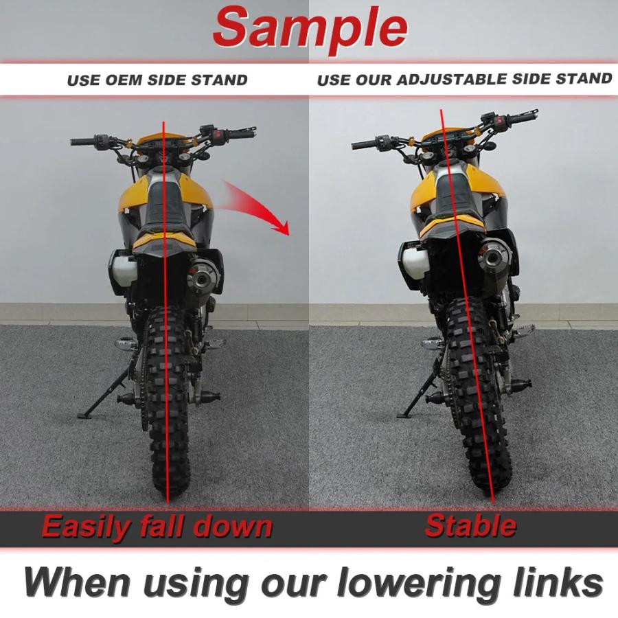 しろ様 オーダー専用 並行輸入品】調整可能 サイドスタンドバイク 二輪 ホンダcrf250l crf