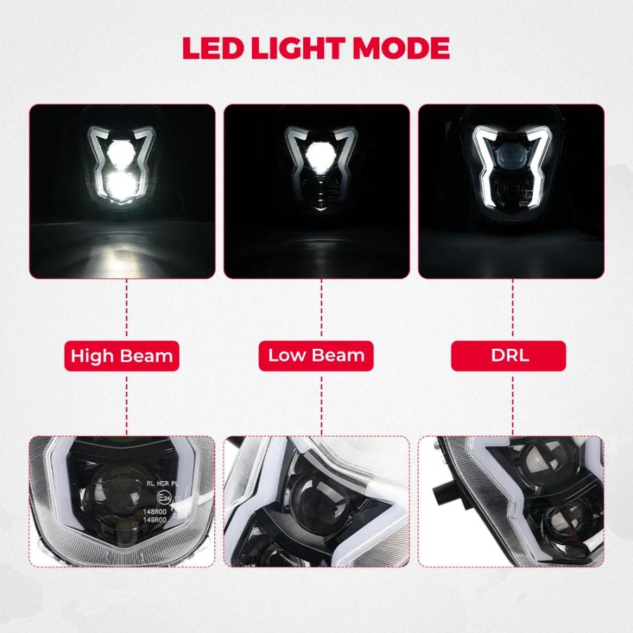並行輸入品】ホンダ用バイク 二輪LEDヘッドライト crf450 250 ヘッド