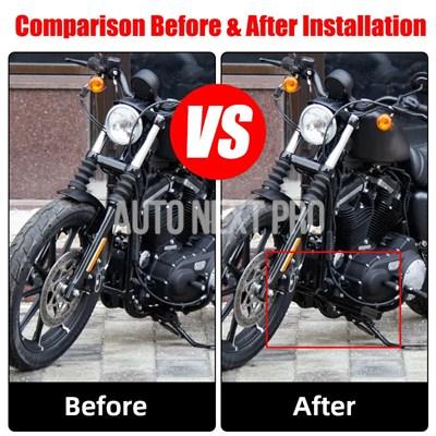 並行輸入品】バイククラッシュバー 落下保護黒フロント エンジンガード 