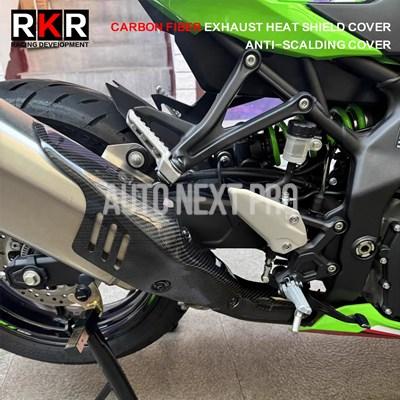 並行輸入品】バイク マフラーカーボンヒートシールドカバー熱傷防止