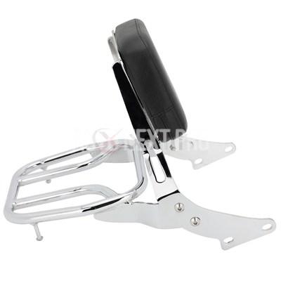バイクバックレストシーシーバーキャリアラックトライアンフストリート 