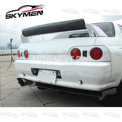 カーボンリアスポイラー カーニーフラップ 日産スカイライン用FRDスタイル r32 gtrグラスファイバー トランクウィングブレード アドンスプリッターリップトリムの画像