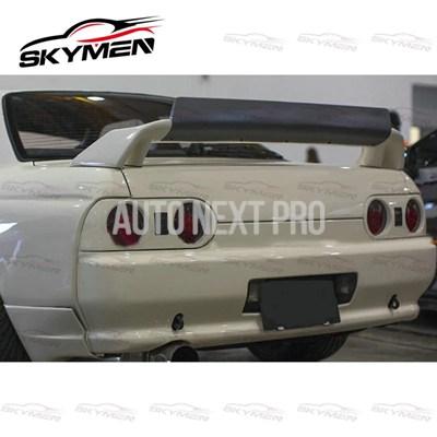 カーボンリアスポイラー カーニーフラップ 日産スカイライン用FRDスタイル r32 gtrグラスファイバー トランクウィングブレード アドンスプリッターリップトリムの画像