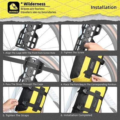 並行輸入品】RHINOWALK-防水自転車フォークバッグ ポータブルフロント