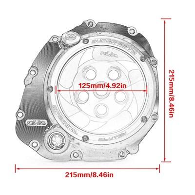【並行輸入品】スズキgsxs750 gsxs 750 2005-2022用チュアクリアクラッチカバー gsx-s gsx s 750 s750 gsxの画像