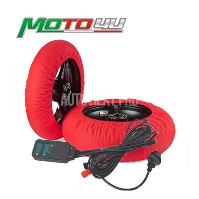並行輸入品】バイク用デジタルタイヤウォーマー フロントリア用暖房
