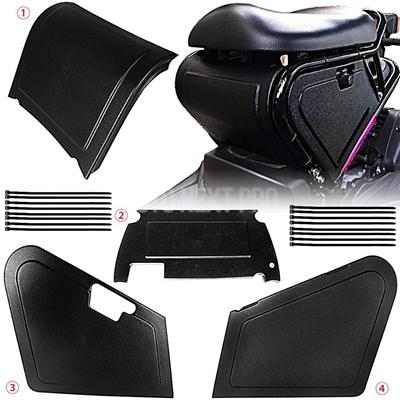 並行輸入品】バイクシート下収納黒プラスチックボディパネルホンダ
