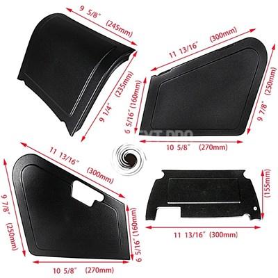 ホンダズーマーシート下収納ボックス 並行輸入品】バイクシート下収納黒プラスチックボディパネルホンダ