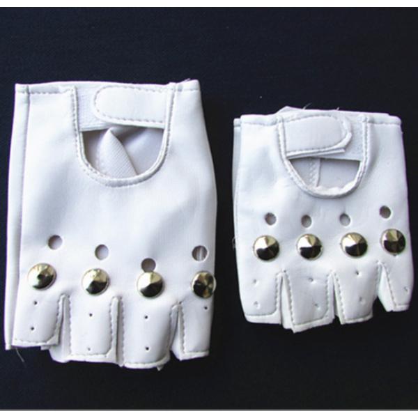 b012 男女兼用 スタッズ ダンス手袋 グローブ 指なし ハーフフィンガー