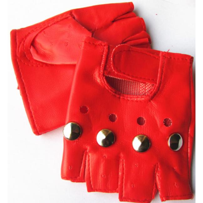 ⭐️送料無料！フィン付き　ロックダンス(FALCON) b012 男女兼用 スタッズ ダンス手袋 グローブ 指なし ハーフフィンガー