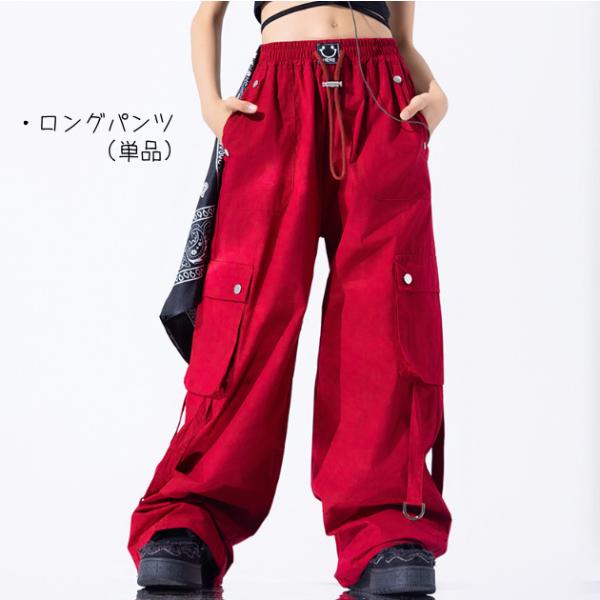 黒赤 ニット帽子 デニム キッズ ダンス衣装 ヒップホップ ジャズ 女の子 ジャズダンス セットアップ チア 子供服トップス スカート パンツ k-pop 衣装 jazz団体 |  | 03
