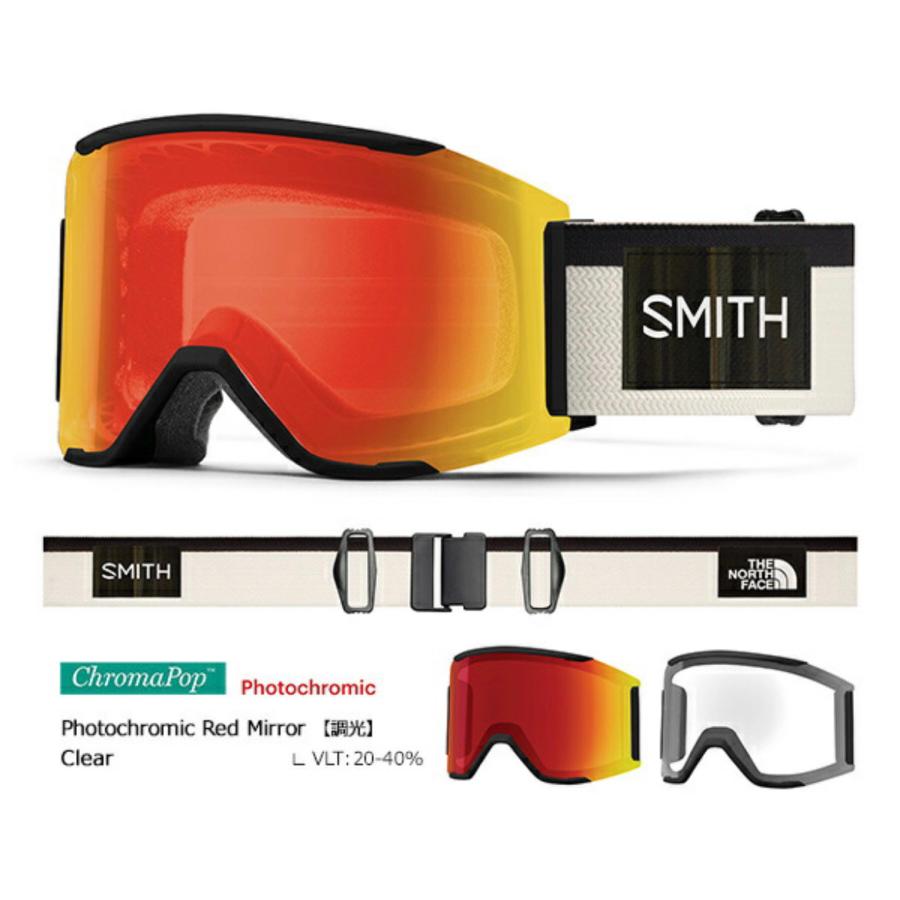 日本正規品 2022-2023 SMITH スミス スカッドマグ SMITH SQUAD MAG THE NORTH FACE コラボ JAPANFIT アジアンフィット スノーボード スキー SMITH THE NORTH FACE MAG