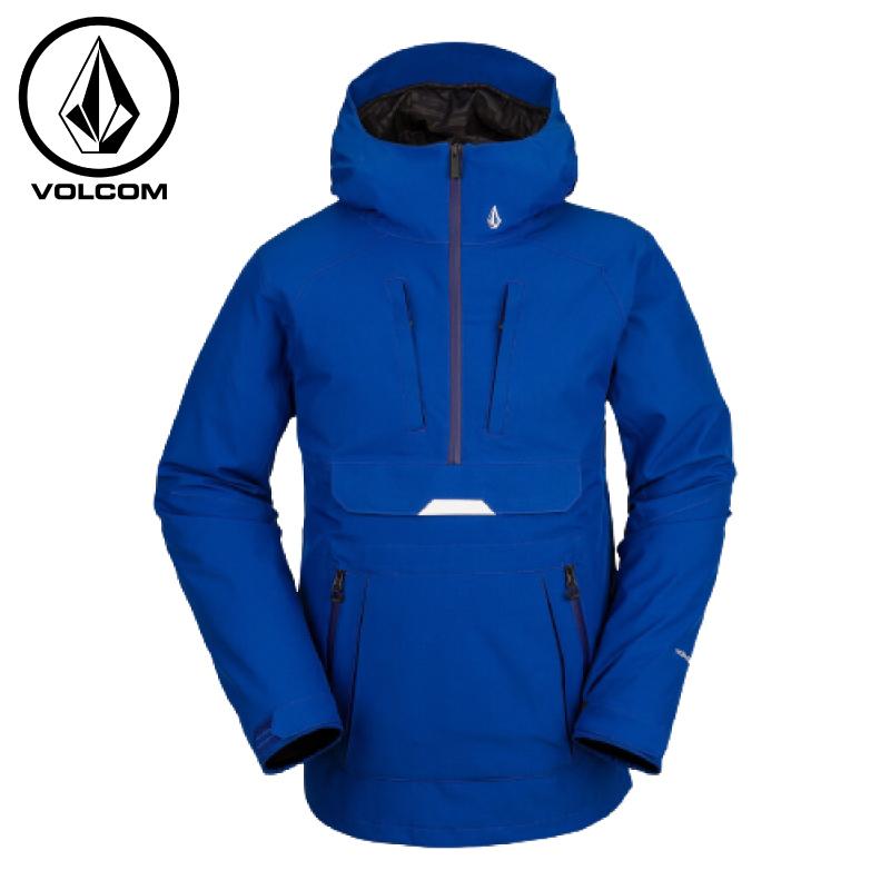 VOLCOM ボルコム スノーボードウェア メンズ ジャケット BRIGHTON 9周年記念イベントが G0652210 BRIGHT BLUE PULLOVER Mサイズ 安心と信頼