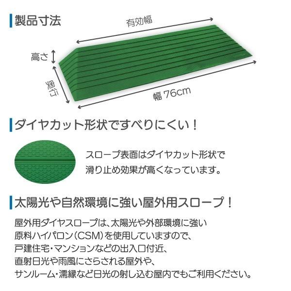 スロープ 段差解消 介護用品 住宅 屋外 すべり止め ダイヤスロープ屋外
