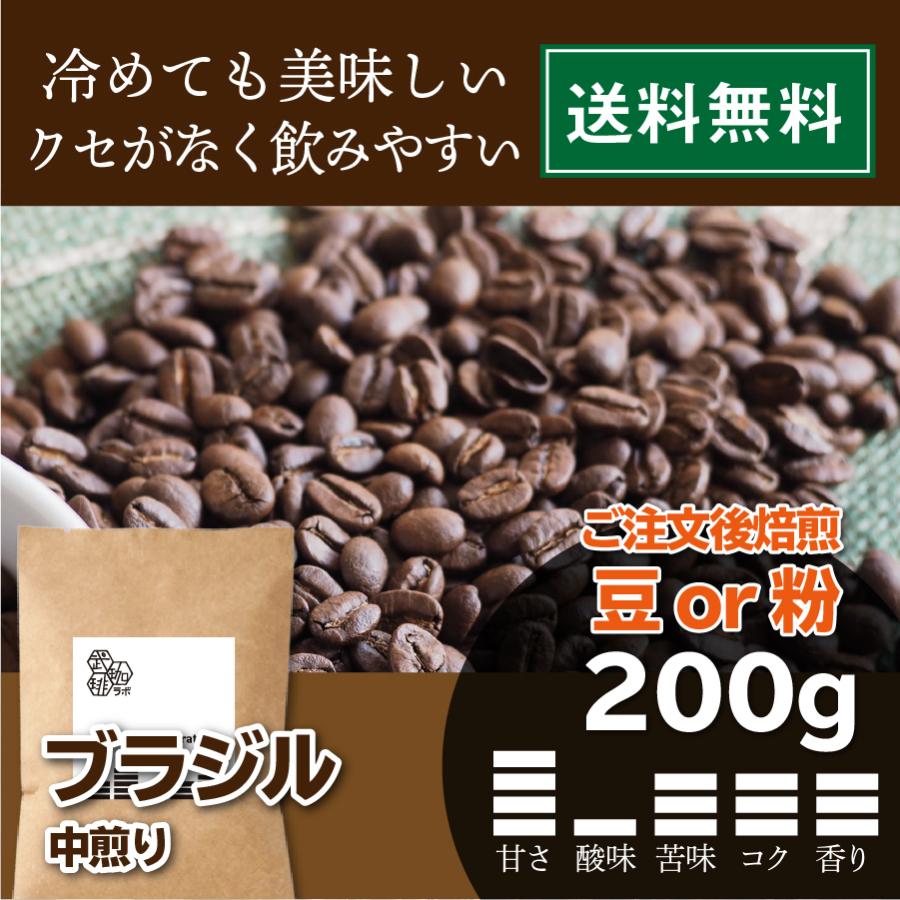 ブラジル中煎り クセがなく飲みやすい 酸味の少ない珈琲 【送料無料