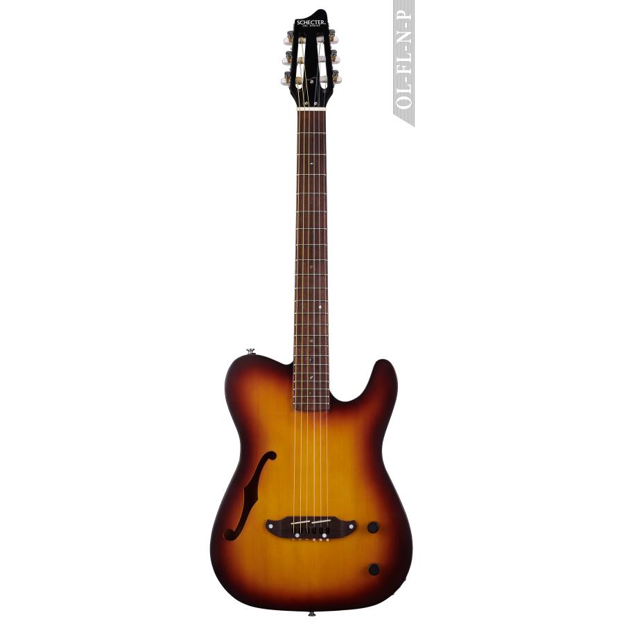 SCHECTER OL-FL-N-P/SNTL エレガット 美品 SCHECTER OL-FL-N-P SNTL ナイロン弦 シェクター 薄胴 エレガット F