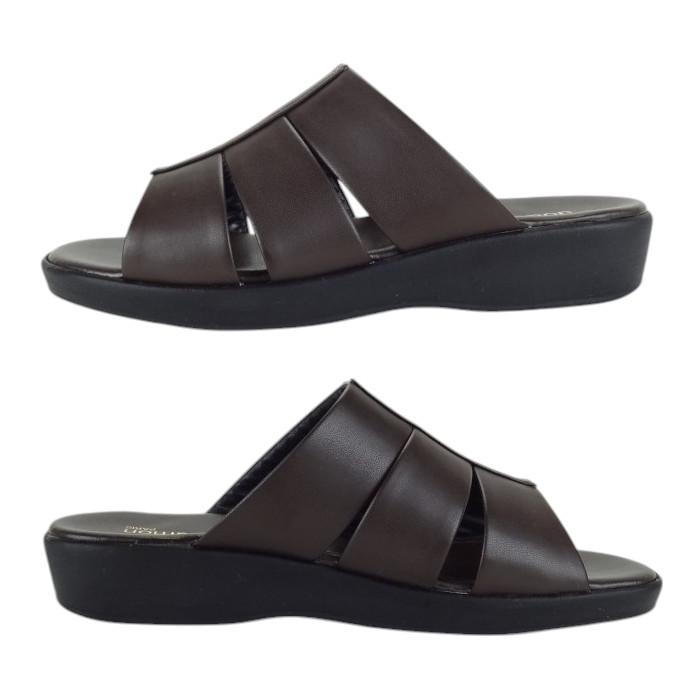 メンズ サンダル ブラック 黒 ダークブラウン 茶色 24004 ヘップ つっ