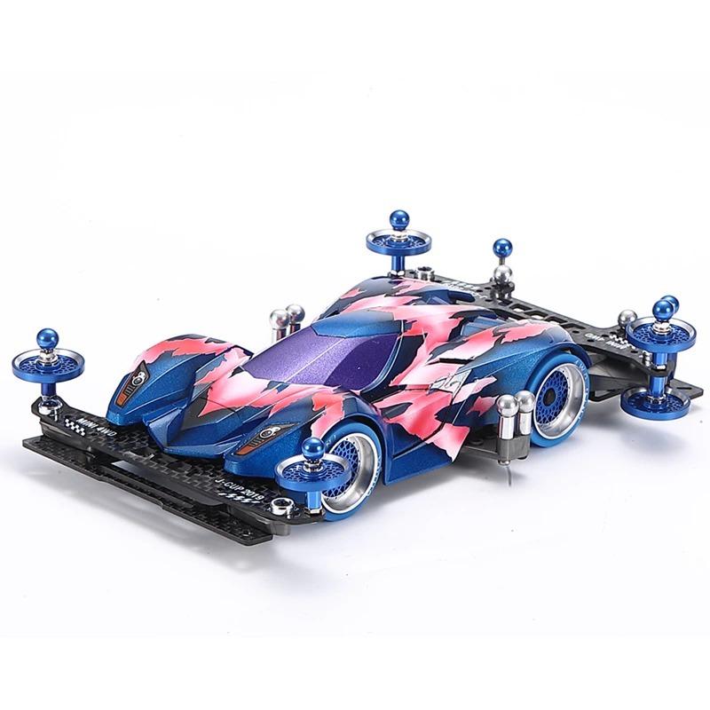 1 セットブルー炎 1/32 スケール変更タミヤミニ 4WD 車モデル 95100 trigale ma シャーシ