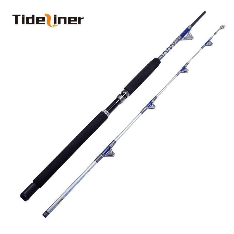 Tideliner Heavy duty boat fishing rod 1.98m jigging trolling rod quality carbon fiber spin