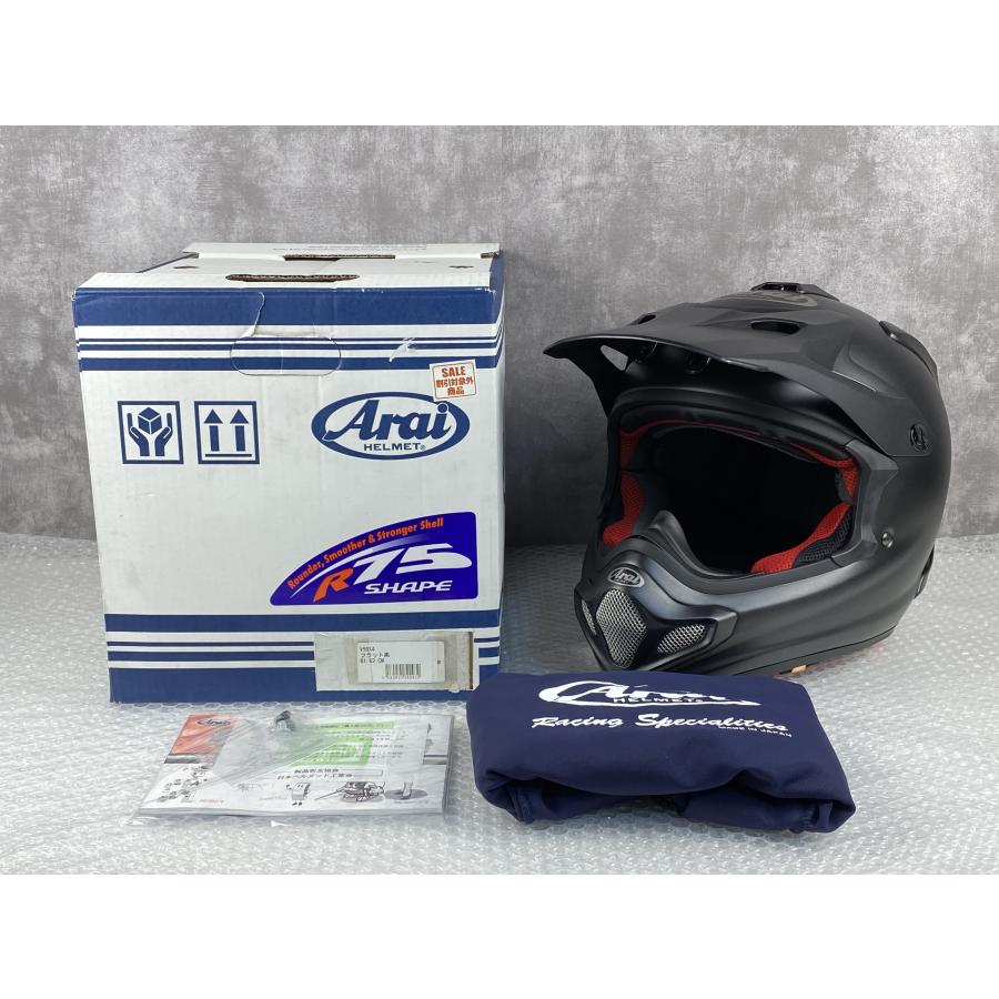 V-Cross 未使用 Arai V-CROSS4 フラットブラック サイズXL(61.62cm) V 