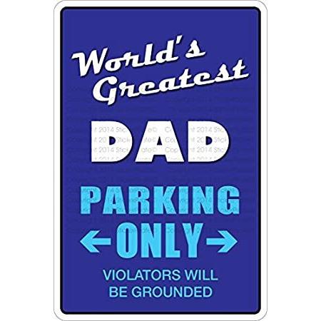 【時間指定不可】 World 's Greatest Dad駐車場のみ8 " x 12 "メタルノベルティSignアルミNS 757　　好評販売中 その他インテリア雑貨、小物