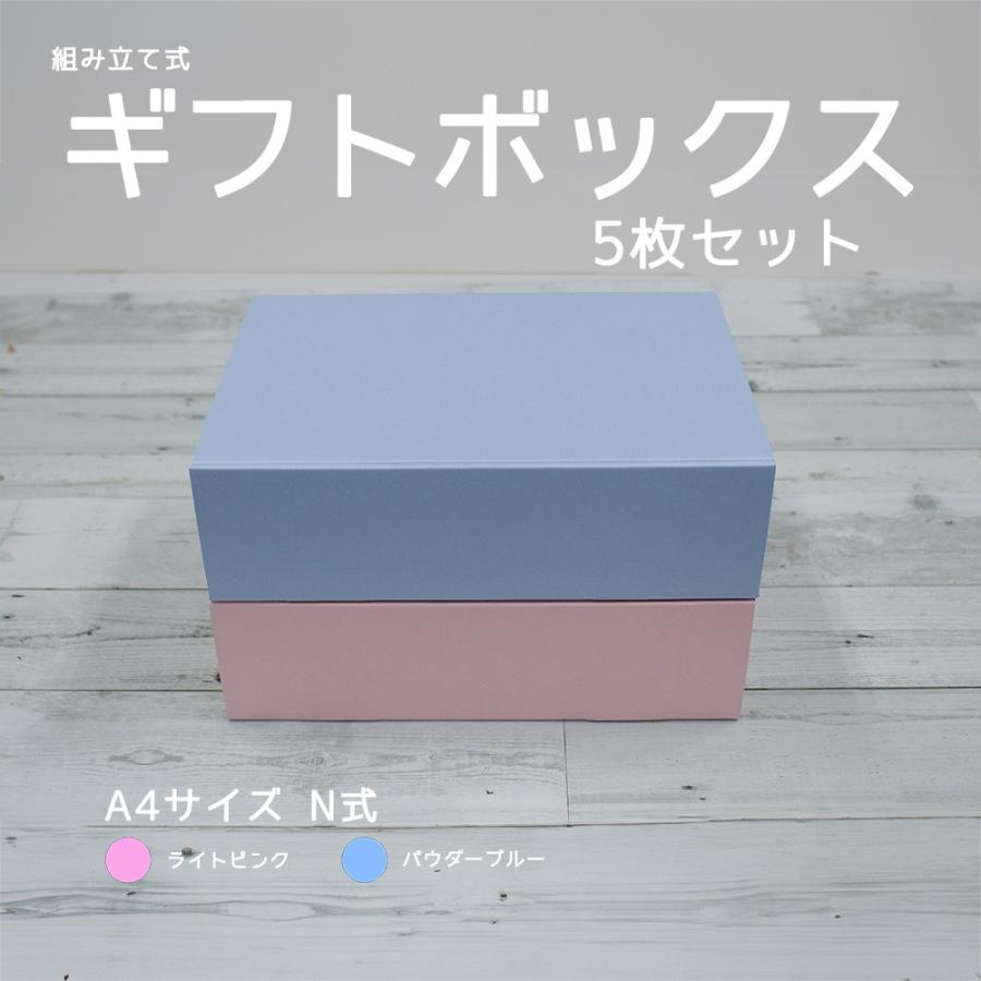 TAKEMEKI】ギフトボックス 5枚セット A4サイズ N式箱 組み立て 簡単