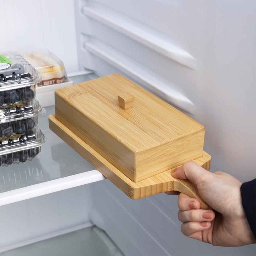 バターケース カッター式 200g用 バターナイフ付き 10gカット バター収納 20分割 バターボックス 竹製 SDGs 脱プラ HTB エコ HTB-BTK2 |  | 02