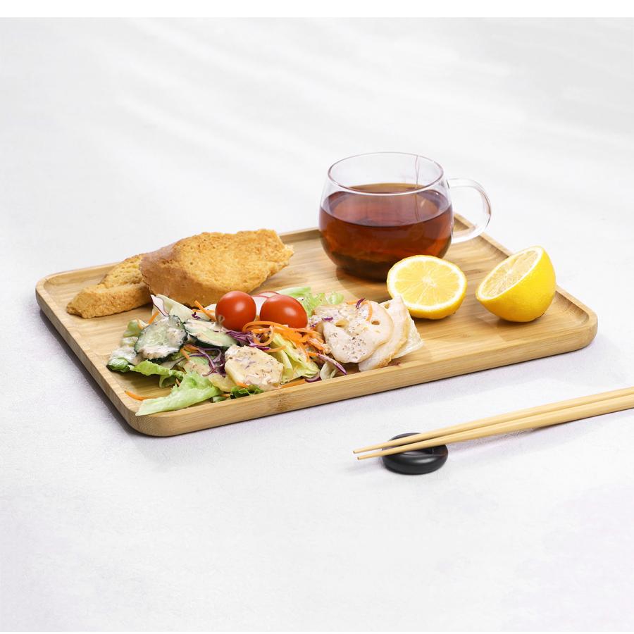 トレイ お盆 ウッドトレー レビュー特典 33×25×1.7cm ランチトレー