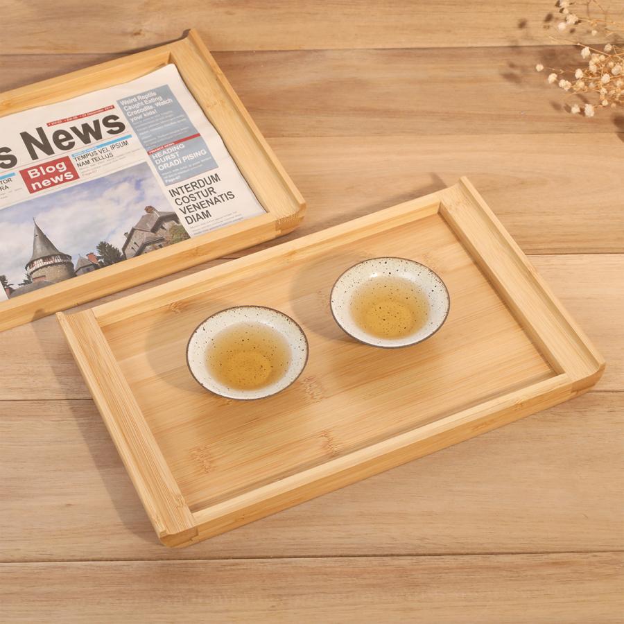 トレー 2点セット 竹製トレー レビュー特典 37*22*2.8cm 四角 長方形 お盆 ランチトレー プレート FSC認証製品 SDGs 脱プラ 竹美TAKEMI ギフト TM-T2 |  | 04
