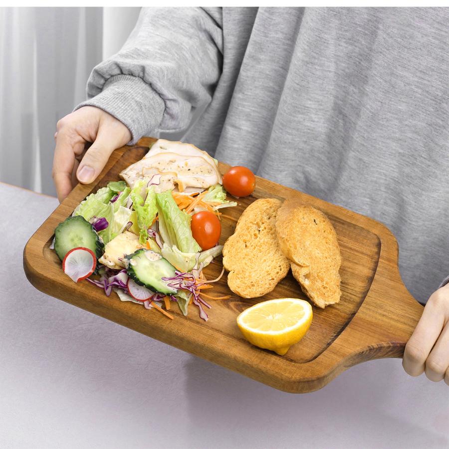 カッティングボード レビュー特典 まな板 木製 ピザボード 四角 お皿に