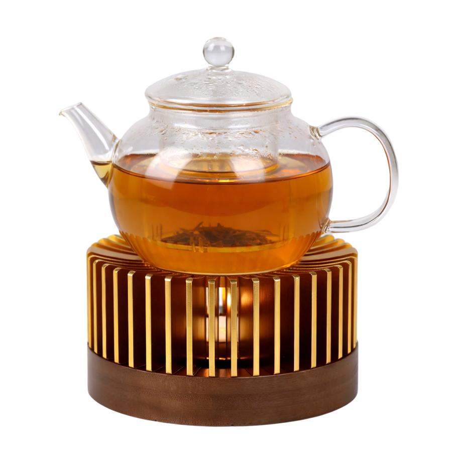 良木工房 茶香炉 3WAY アロマポット ティーポットウォーマー キャンドル式 茶葉 焙煎 おしゃれ 竹 セラミック アロマ炉 ティーウォーマー  インテリア YK-CXL |  | 06