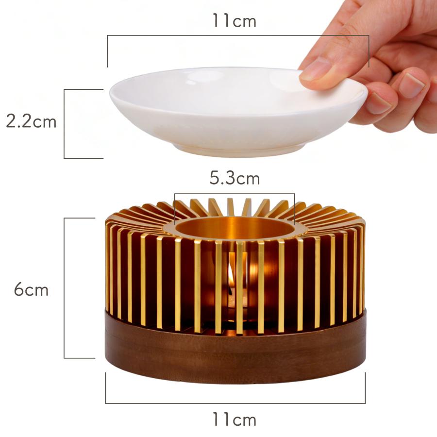 良木工房 茶香炉 3WAY アロマポット ティーポットウォーマー キャンドル式 茶葉 焙煎 おしゃれ 竹 セラミック アロマ炉 ティーウォーマー  インテリア YK-CXL |  | 05