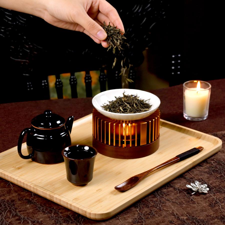 良木工房 茶香炉 3WAY アロマポット ティーポットウォーマー キャンドル式 茶葉 焙煎 おしゃれ 竹 セラミック アロマ炉 ティーウォーマー  インテリア YK-CXL |  | 03