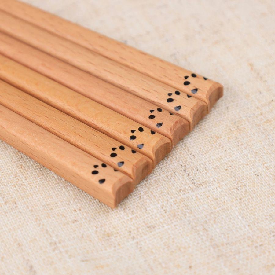 子ども箸 2膳セット くま＋パンダ 3〜9歳 木製 箸 子供 子ども用 お箸  兄弟 姉妹 幼児 小学生 保育園 可愛い おしゃれ お箸セット 良木工房YOSHIKI YK-HKP |  | 02